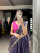 Load image into Gallery viewer, Wine Color Zari Weaving Work Organza Lehenga Choli ClothsVilla.com