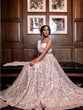 Load image into Gallery viewer, Pink Color Sequins And Thread Embroidery Work Georgette  Ready To Wear Lehenga Choli Set Clothsvilla