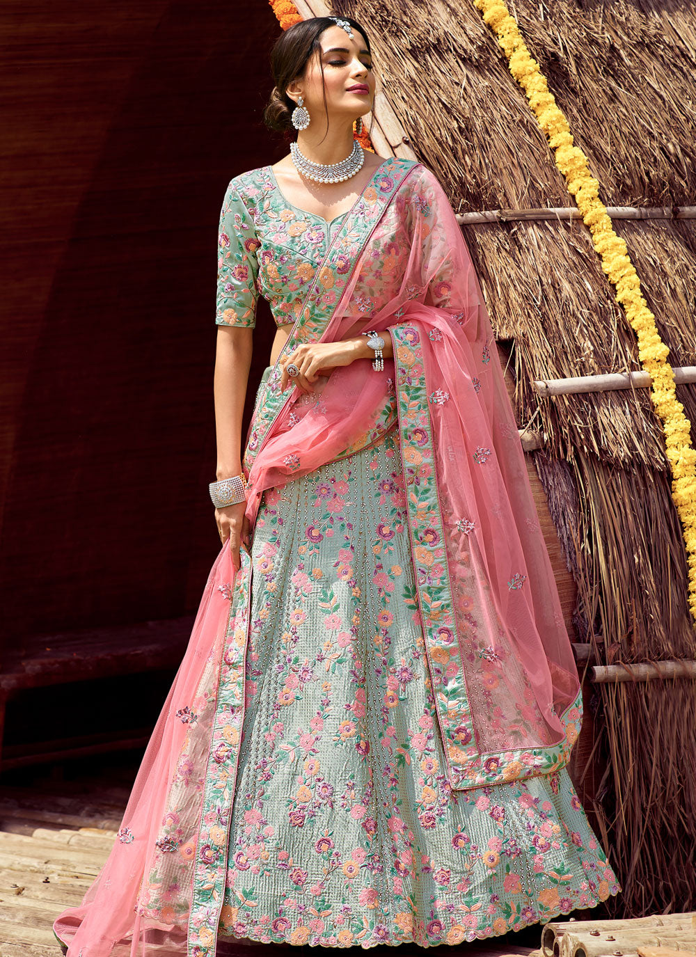 Blue Lehenga Choli For Sangeet Clothsvilla