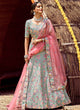 Load image into Gallery viewer, Blue Lehenga Choli For Sangeet Clothsvilla