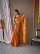 Load image into Gallery viewer, Tissue Woven Silk Halloween Orange Clothsvilla