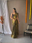 Tissue Woven Silk Pesto Clothsvilla