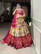 Load image into Gallery viewer, Pink Color Floral And Patola Printed With Foil Work Tussar Silk Lehenga Choli Clothsvilla