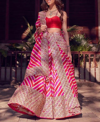 Pink Colored Sequence Embroidery Work Designer Lehenga Choli ClothsVilla