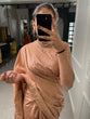 Load image into Gallery viewer, Chiku Sequins And Zari Work Viscose Chanderi Saree Clothsvilla