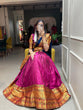 Load image into Gallery viewer, Pink Color Zari Weaving Work Narayan Pet Cotton South Indian Lehenga Clothsvilla