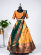 Load image into Gallery viewer, Mustard Color Zari Weaving Work Jacquard Lehenga Choli Clothsvilla