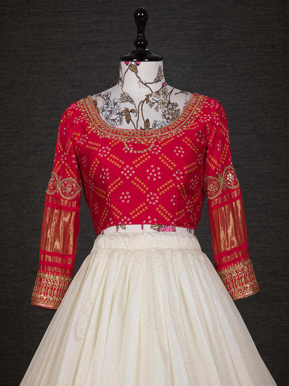 White Color Navratri Special Chaniya Choli Design Clothsvilla