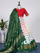Load image into Gallery viewer, White Color Digital Bandhej Print Pure Gaji Silk Lehenga Choli Clothsvilla