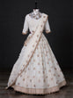 Load image into Gallery viewer, White Color Thread Embroidery Work Georgette South Indian Lehenga Choli Clothsvilla