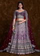 Load image into Gallery viewer, Wine Art Silk Lehenga with Elegant Thread, Zari &amp; Zarkan Work Clothsvilla