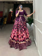 Load image into Gallery viewer, Wine Color Digital Print And Zari Weaving Work Dola Silk Lehenga Choli Clothsvilla