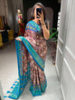 Load image into Gallery viewer, Wine Color Patola Printed Dola Silk Saree Clothsvilla