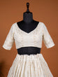 Load image into Gallery viewer, White Color Sequins And Thread Embroidery Work Georgette Lehenga Choli Clothsvilla