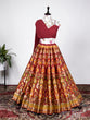 Load image into Gallery viewer, Maroon Color Zari Weaving Work Banarasi Silk Lehenga Choli ClothsVilla.com