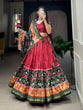 Load image into Gallery viewer, Maroon Color Patola Print With Foil Work Tussar Silk Lehenga Choli ClothsVilla