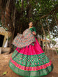 Load image into Gallery viewer, Pink Color Printed With Foil Work Dola Silk Lehenga Choli Clothsvilla