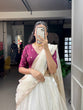 Load image into Gallery viewer, White Color Zari Weaving Work Organza Lehenga Choli ClothsVilla.com
