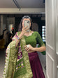 Load image into Gallery viewer, Wine Color Patola Print With Foil Work Tussar Silk Lehenga Choli ClothsVilla.com