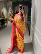 Load image into Gallery viewer, Yellow Color Patola Paithani Printed with Foil Work Dola Silk Saree Clothsvilla