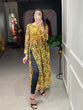 Load image into Gallery viewer, Yellow Color Animal Print Chiffon Kurti Clothsvilla
