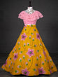 Load image into Gallery viewer, Yellow Color Sequins And Thread Embroidery Work Georgette Two Piece Lehenga Set Clothsvilla
