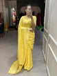 Load image into Gallery viewer, Yellow Color Sequins And Zari Work Viscose Chanderi Saree Clothsvilla