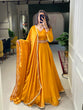 Load image into Gallery viewer, Mustard Color Rangoli Silk Haldi Rasam Lehenga Choli Set Clothsvilla