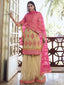 Yellow Organza Partywear Sharara Suit Clothsvilla