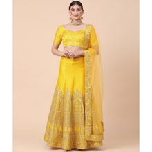 Load image into Gallery viewer, Yellow Party Wear Sequins Embroidered Silk Lehenga Choli Clothsvilla