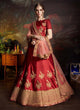 Load image into Gallery viewer, Fantastic Maroon Color Satin Base Designer Lehenga Choli Clothsvilla